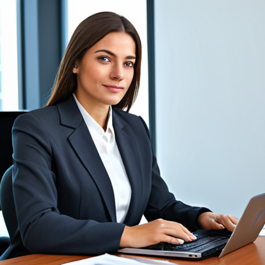 리니지2 공식 포럼 이용법 - Business Professional**

"A professional businesswoman in a modest business suit, sitting at a desk ...
