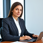 리니지2 공식 포럼 이용법 - Business Professional**

"A professional businesswoman in a modest business suit, sitting at a desk ...